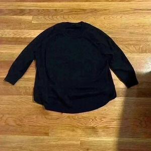 Jcrew merino wool navy swingy sweater